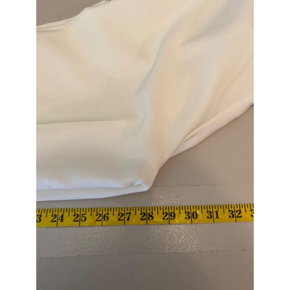 HAVE Los Angelos White Straight-Leg Trousers With Tie Waist Medium - Picture 9 of 11